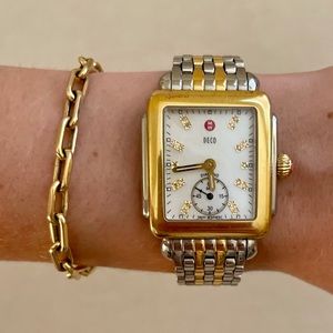 MICHELE Watch - Deco Mid Diamond Two-Tone